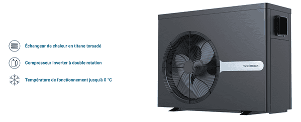 Thermopompe InverEco pour piscine et spa à Montréal, efficacité énergétique et confort optimal.