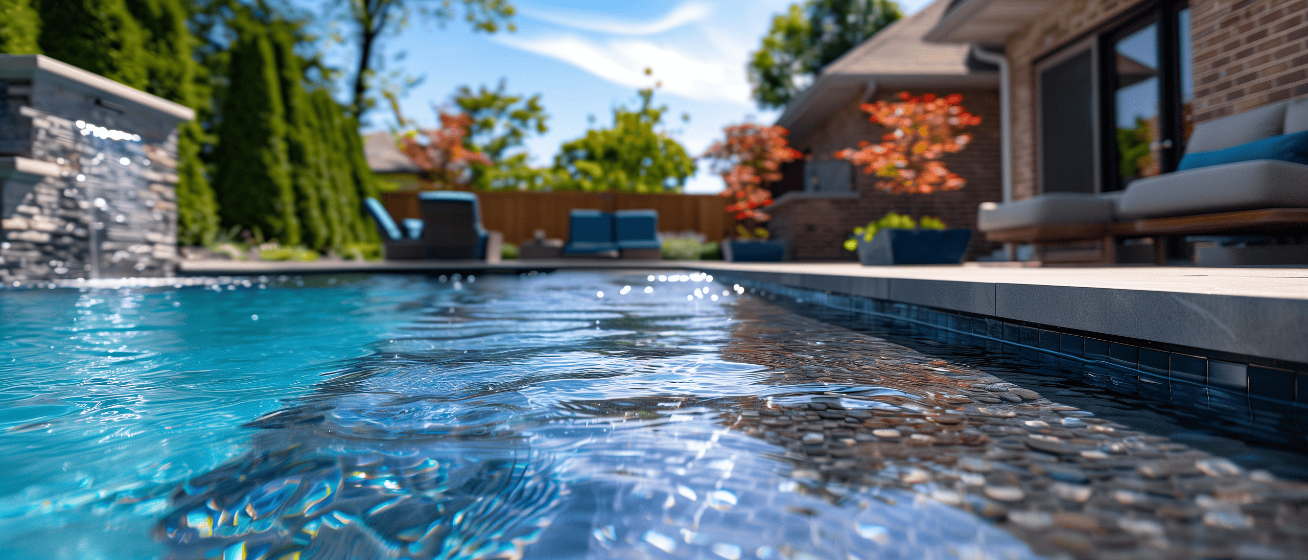 Spa et piscine extérieure à Montréal.